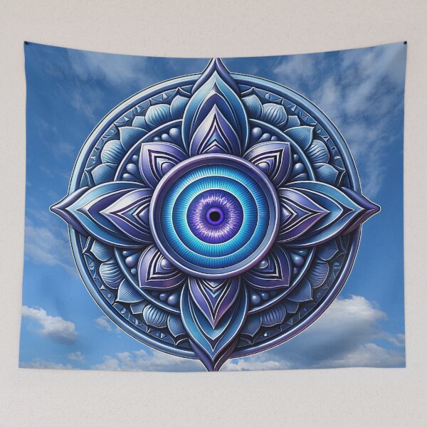 Item preview, Third Eye Mandala designed and sold by Nomadic Spirit Studios.