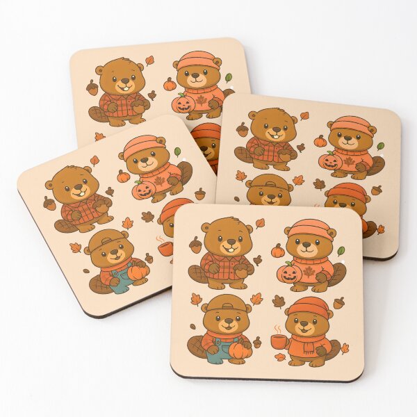 Item preview, G+Fall Hot Coco - Christmas Beaver - Canadian Winters designed and sold by aylastyle.