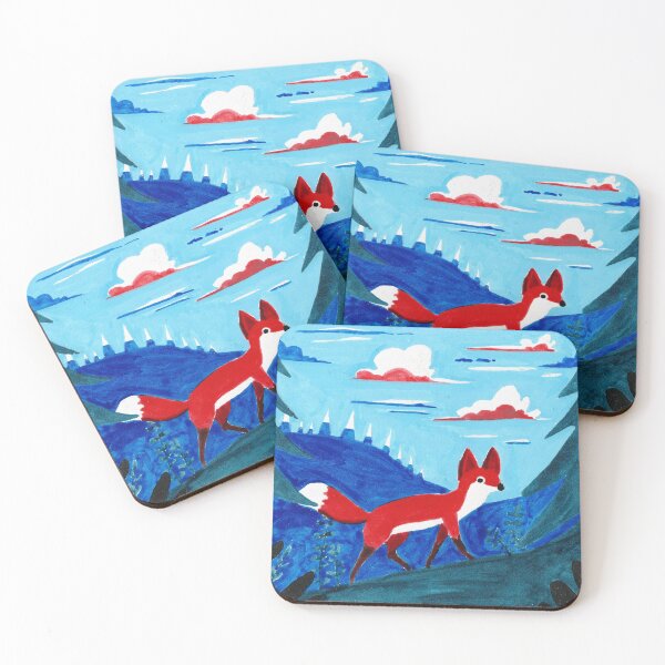 Item preview, Forest fox under winter hymn designed and sold by La Seconde Vie de Suzie.