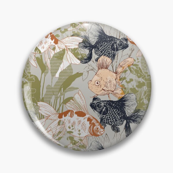 Item preview, Graceful Garden of Koi and Telescope Goldfish designed and sold by Rômulo Queiroz.