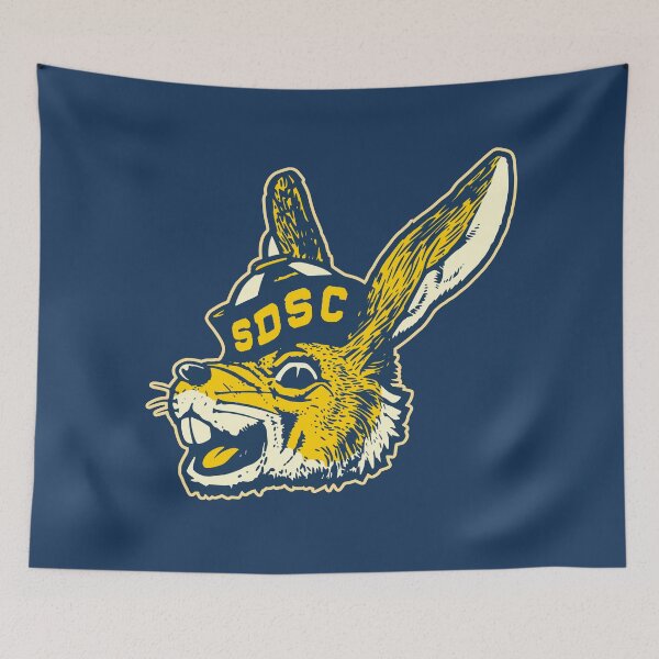 Item preview, Throwback Style Hare Mascot 2 designed and sold by VintageVarsity5.