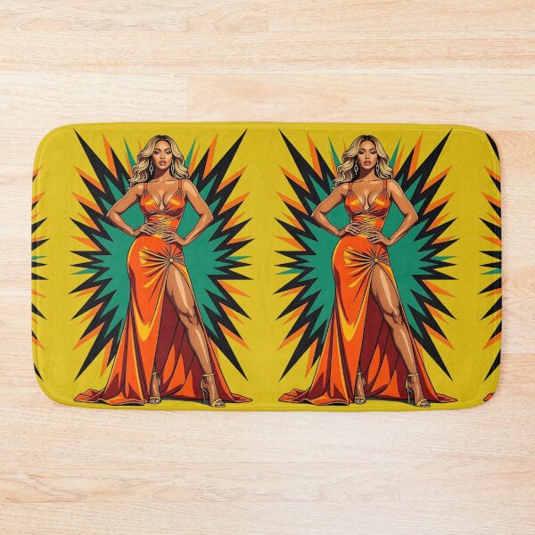 Item preview, Beyoncé-inspired pop art feminine artistic wallpaper designed and sold by Planet Utoppia.
