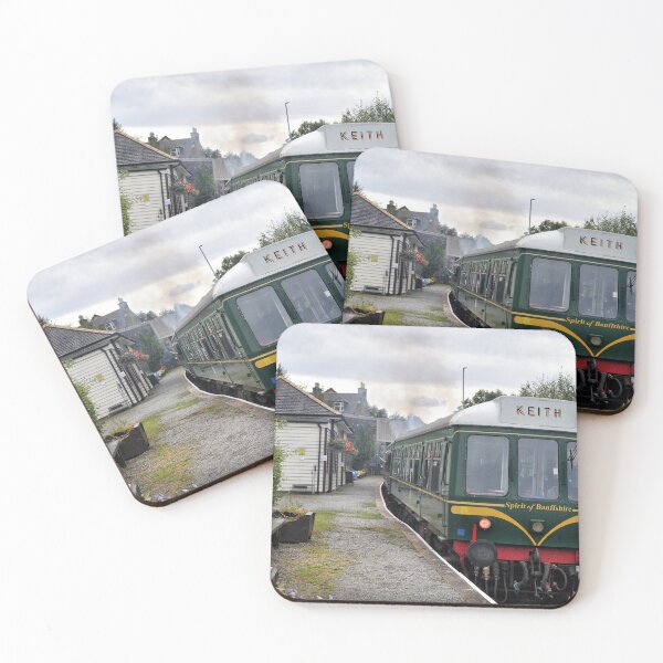 Item preview, Class 108 DMU leaving Keith Town station, Moray, Scotland designed and sold by Richard Flint.