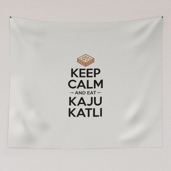 Item preview, Keep Calm and Eat Kaju Katli – Classic Quote Design designed and sold by Jollys-ArtShop.