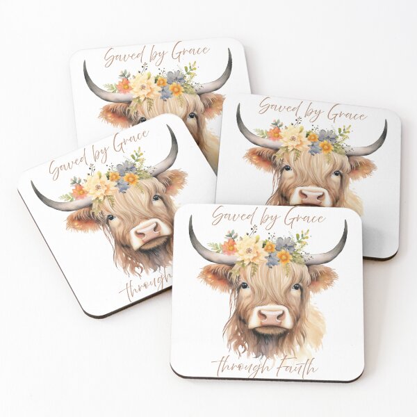 Item preview, Saved Highland Cow  designed and sold by HarvestedbyFaith.