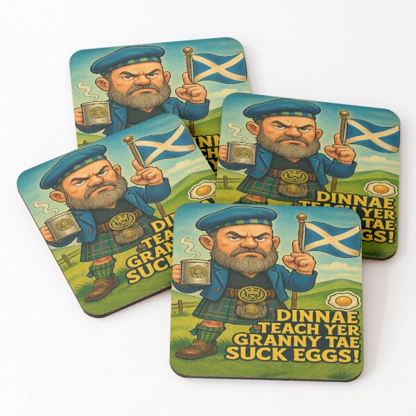Item preview, Dinnae Teach Yer Granny Tae Suck Eggs! | Scottish Humor Toon by Mack’s Merch designed and sold by MacksMerch.