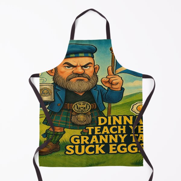 Item preview, Dinnae Teach Yer Granny Tae Suck Eggs! | Scottish Humor Toon by Mack’s Merch designed and sold by MacksMerch.