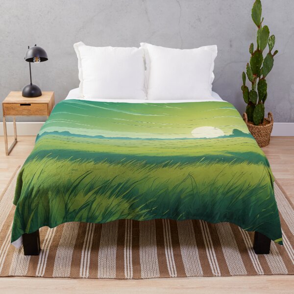 Item preview, Luminous Grass and Hazy Skies designed and sold by HorizonHues.