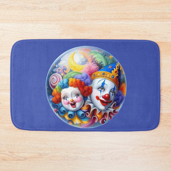 Item preview, Celestial Clowns – Surreal Portrait of Joy and Masquerade designed and sold by daweave77.