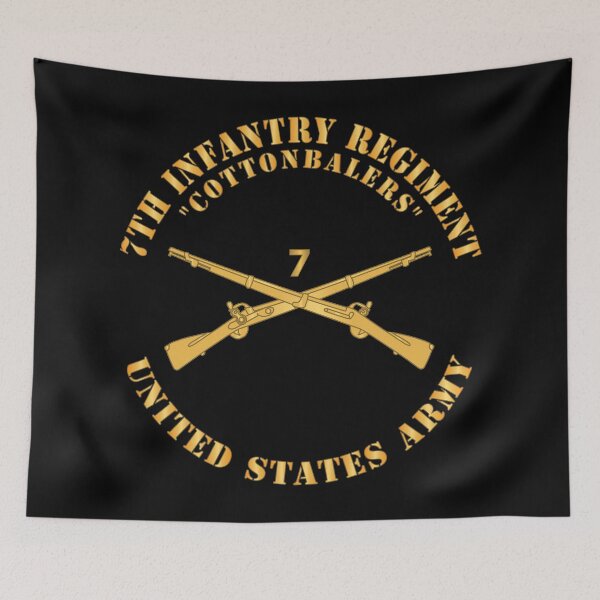 Item preview, Army - 7th Infantry Regiment Branch - Cottonbalers - US Army X 300 designed and sold by Military Insignia Products.