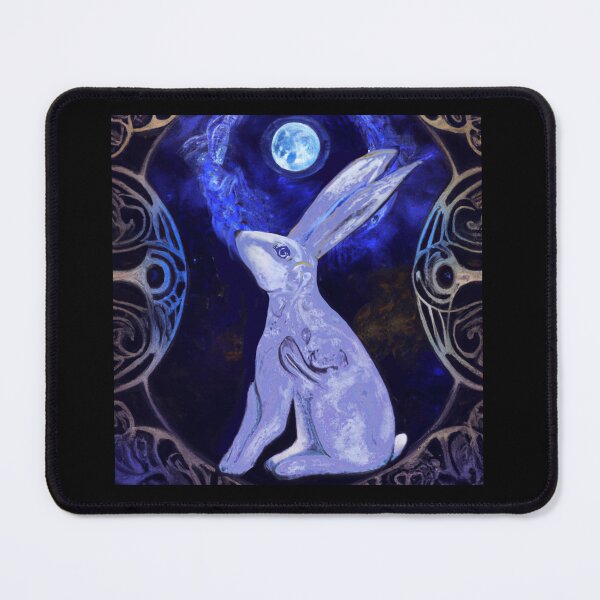 Item preview, Celtic Moon Hare Art – Mystical Pagan Lunar Animal Design designed and sold by Vividality.