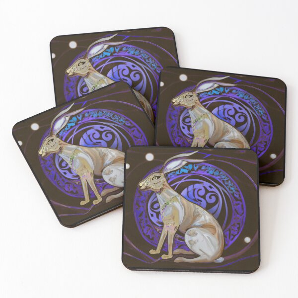 Item preview, Celtic Moon Hare Art – Mystical Pagan Lunar Animal Design designed and sold by Vividality.