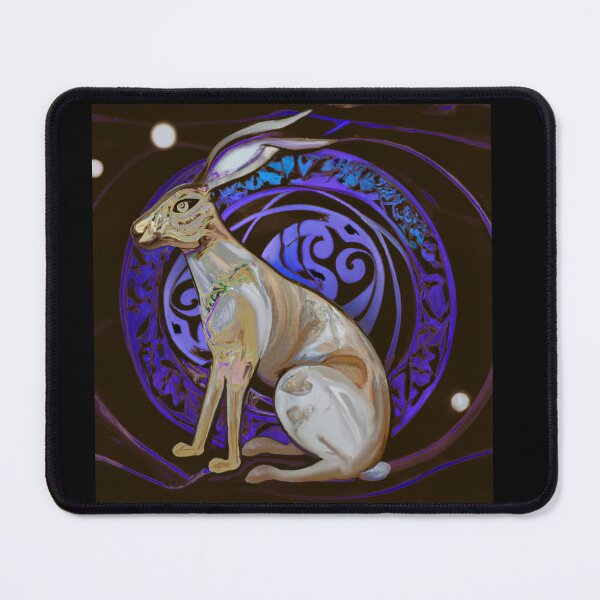 Item preview, Celtic Moon Hare Art – Mystical Pagan Lunar Animal Design designed and sold by Vividality.