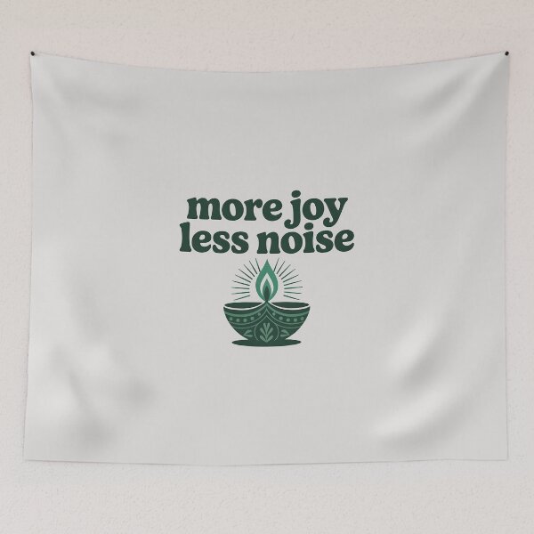 Item preview, More Joy, Less Noise – Eco-Friendly Diwali Design designed and sold by Jollys-ArtShop.