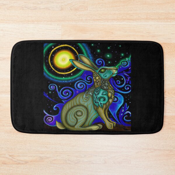 Item preview, Celtic Moon Hare Art – Mystical Pagan Lunar Animal Design designed and sold by Vividality.