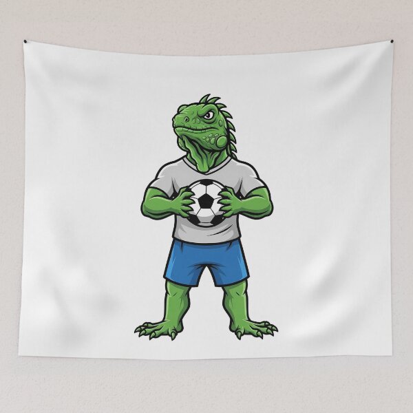 Item preview, Iguana Soccer Mascot Football Sports designed and sold by k3rstman1.