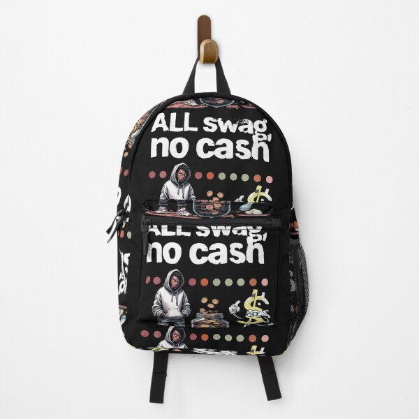 Item preview, All Swag No Cash T-Shirt – Funny Broke Streetwear Aesthetic Tee designed and sold by GiftLore Studio.
