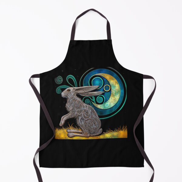 Item preview, Celtic Moon Hare Art – Mystical Pagan Lunar Animal Design designed and sold by Vividality.