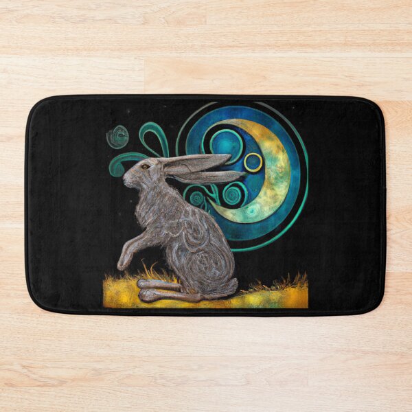 Item preview, Celtic Moon Hare Art – Mystical Pagan Lunar Animal Design designed and sold by Vividality.