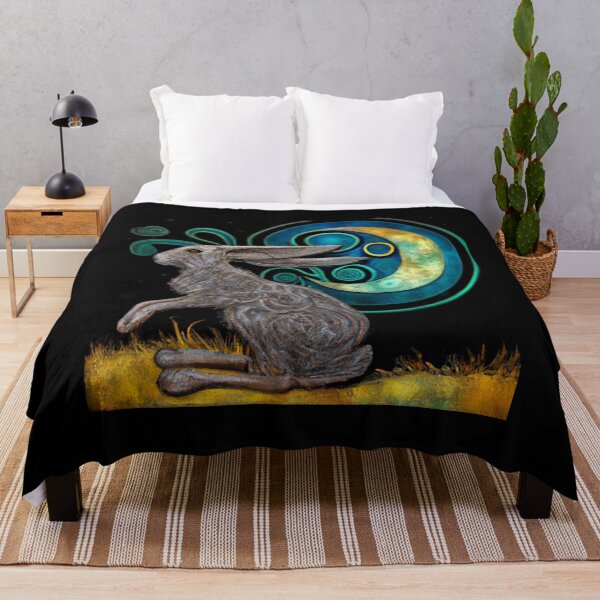 Item preview, Celtic Moon Hare Art – Mystical Pagan Lunar Animal Design designed and sold by Vividality.