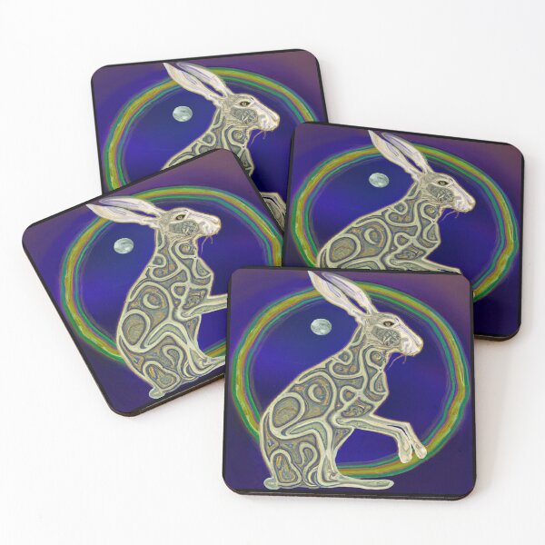 Item preview, Celtic Moon Hare Art – Mystical Pagan Lunar Animal Design designed and sold by Vividality.
