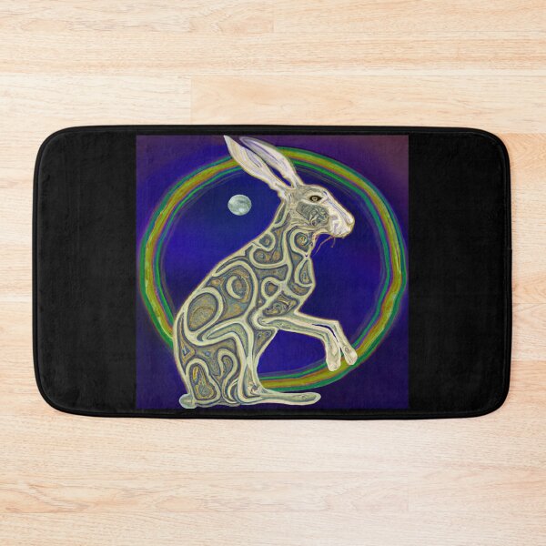 Item preview, Celtic Moon Hare Art – Mystical Pagan Lunar Animal Design designed and sold by Vividality.