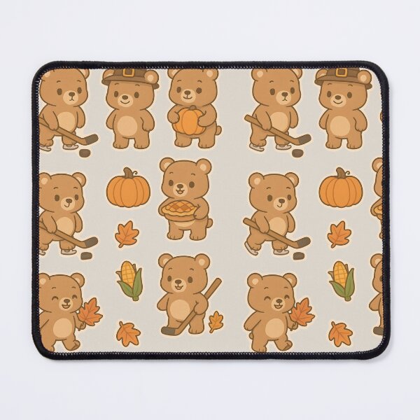 Item preview, Cute Fall Bear _ Autumn Hockey Season  designed and sold by aylastyle.