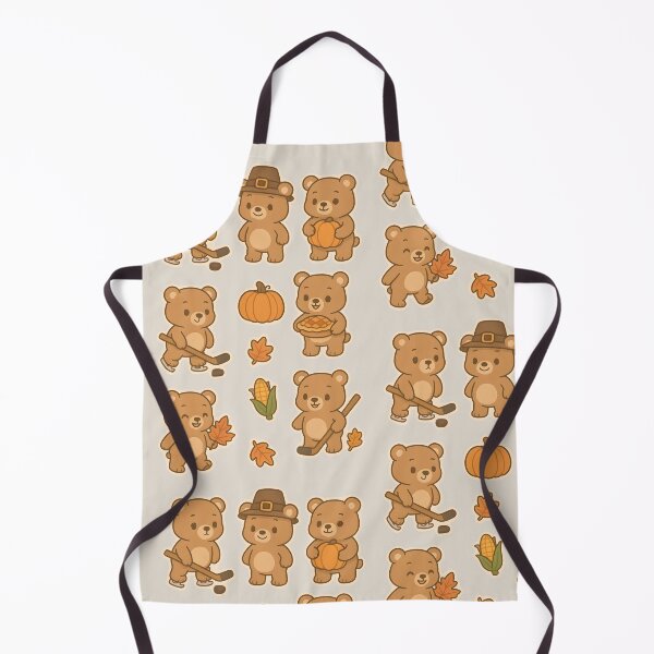 Item preview, Cute Fall Bear _ Autumn Hockey Season designed and sold by aylastyle.