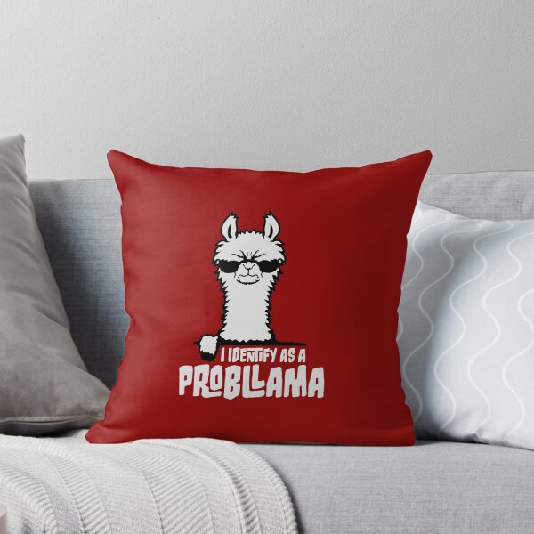 Item preview, I Identify As A Probllama Cool Llama Problem Quote designed and sold by shirt-o-mat.