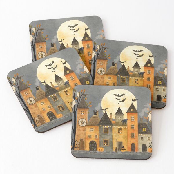 Item preview, Little Halloween Town  designed and sold by Taika Tori Art .