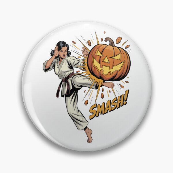 Item preview, Karate Halloween - The Pumpkin Destruction designed and sold by AndrewYoko.
