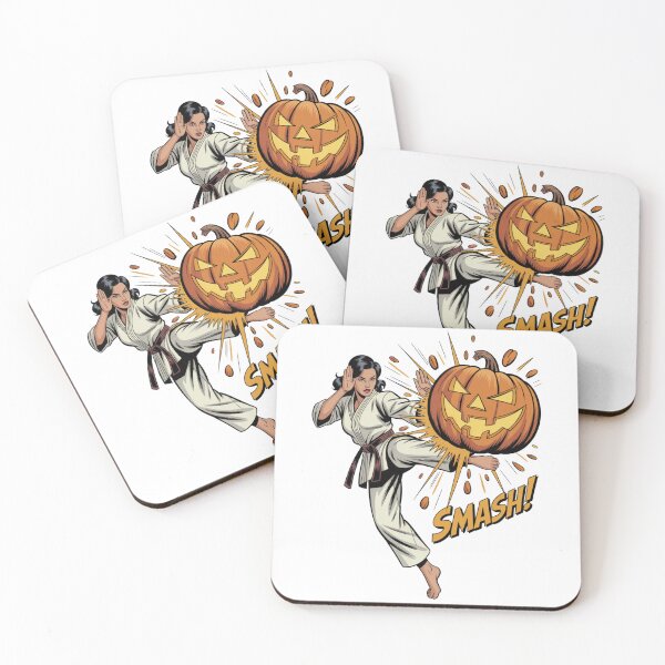Item preview, Karate Halloween - The Pumpkin Destruction designed and sold by AndrewYoko.