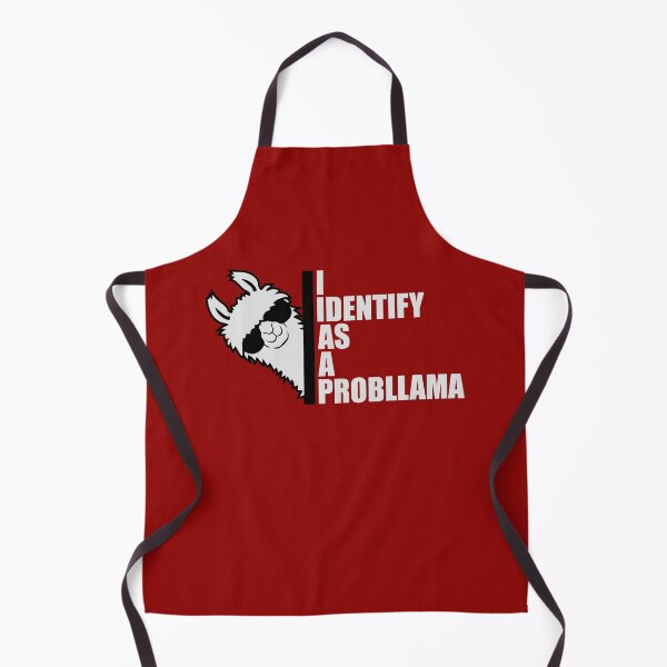 Item preview, I Identify As A Probllama Cool Llama Problem Quote designed and sold by shirt-o-mat.