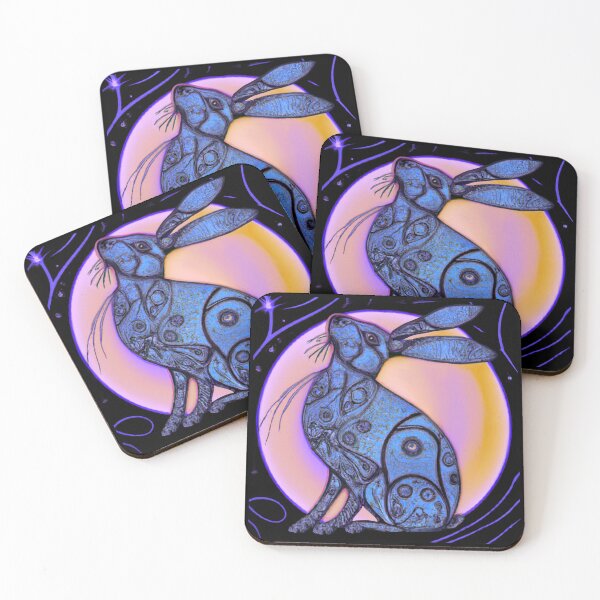 Item preview, Celtic Moon Hare Art – Mystical Pagan Lunar Animal Design designed and sold by Vividality.
