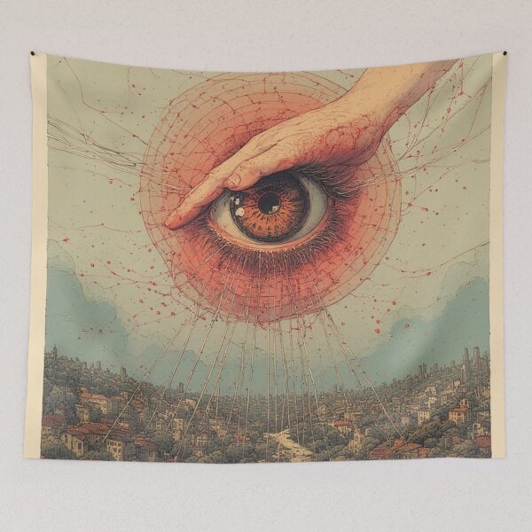 Item preview, Oculus of Reality: Consciousness Weaves the World - Visionary Surreal Art designed and sold by Eden Underground Radio (Official Merch).