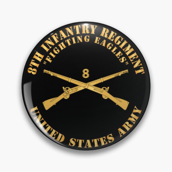Item preview, Army - 8th Infantry Regiment Branch - Fighting Eagles - US Army X 300 designed and sold by Military Insignia Products.
