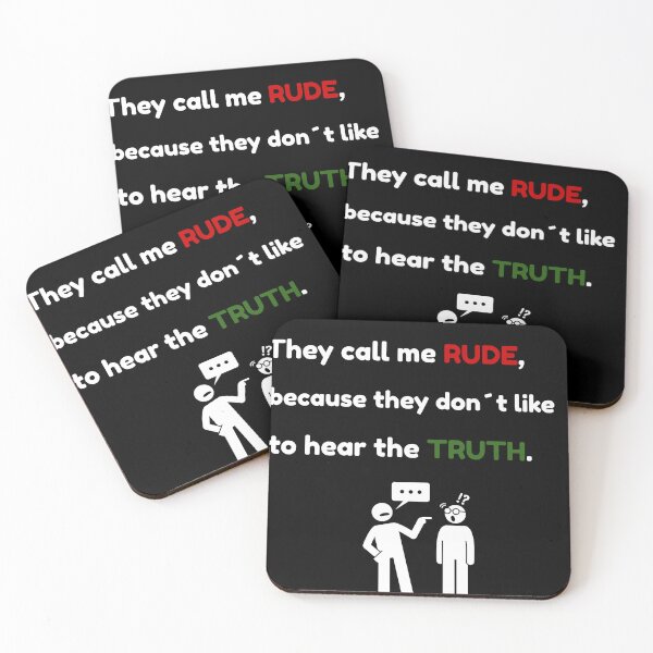 Item preview, Rude? Just Honest – Funny Truth Quote T-Shirt designed and sold by OAY.