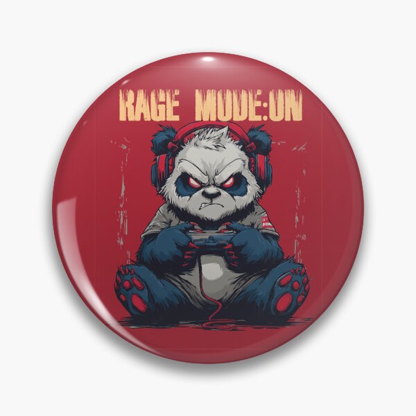 Item preview, Rage Mode: ON – Angry Panda Gamer designed and sold by The Trendy Fever.