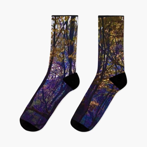 Item preview, Mystic Forest Glow – Surreal Autumn Trees designed and sold by aadventures.