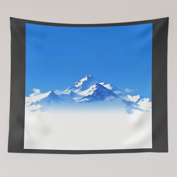 Item preview, Snowy Mountain Peaks Under Clear Sky designed and sold by Christian Weiss.