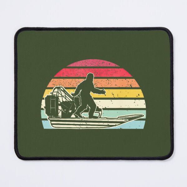 Item preview, Retro Bigfoot Airboat Swamp Sasquatch Boating Sunset By Merch, Limited Edition, Perfect Gift For Yo designed and sold by HALEYBEVERLY.