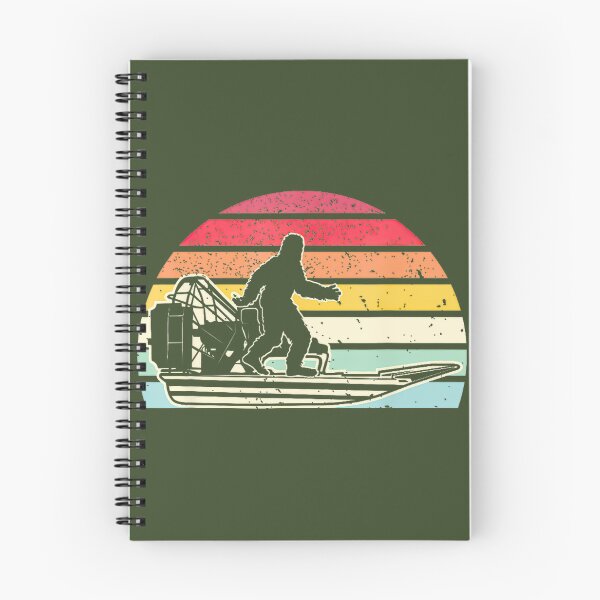 Item preview, Retro Bigfoot Airboat Swamp Sasquatch Boating Sunset By Merch, Limited Edition, Perfect Gift For Yo designed and sold by HALEYBEVERLY.