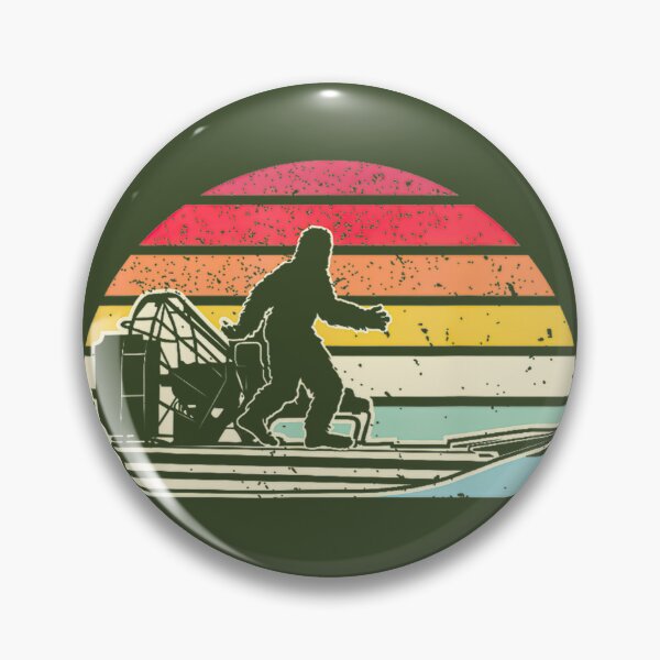 Item preview, Retro Bigfoot Airboat Swamp Sasquatch Boating Sunset By Merch, Limited Edition, Perfect Gift For Yo designed and sold by HALEYBEVERLY.