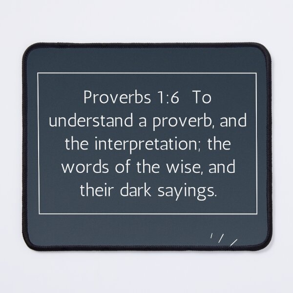 Item preview, Proverbs 1:6 designed and sold by Undonemadenew.