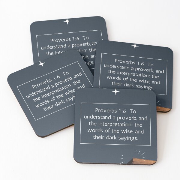 Item preview, Proverbs 1:6 designed and sold by Undonemadenew.