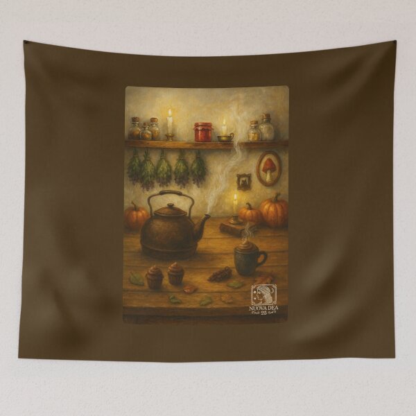 Item preview, Cozy autumn vibes in a rustic kitchen designed and sold by nuovaDea25.