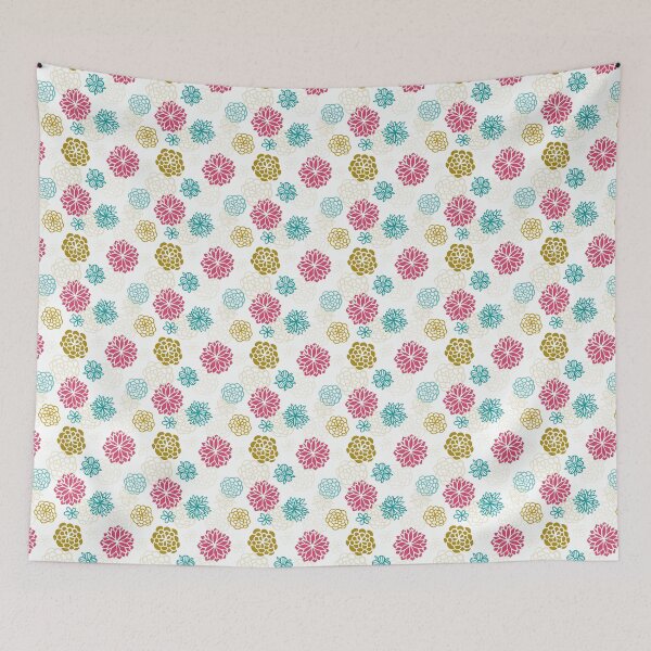 Item preview, Colorful Floral Pattern with Modern Touch designed and sold by TrendTex.
