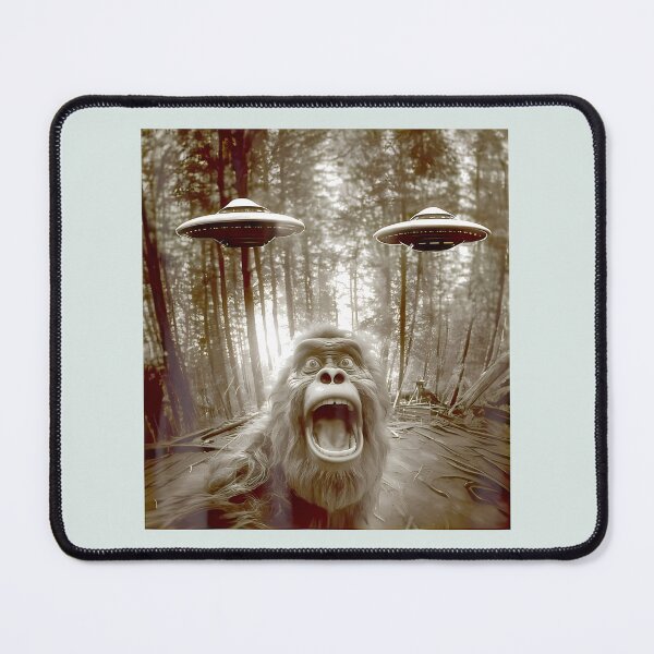 Item preview, Bigfoot Encounters Ufos In The Forest By Merch, Limited Edition, Perfect Gift For You And Friends designed and sold by HALEYBEVERLY.