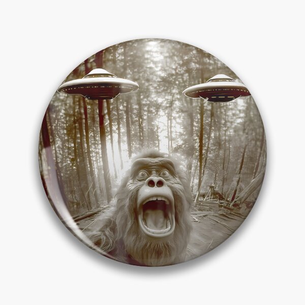 Item preview, Bigfoot Encounters Ufos In The Forest By Merch, Limited Edition, Perfect Gift For You And Friends designed and sold by HALEYBEVERLY.