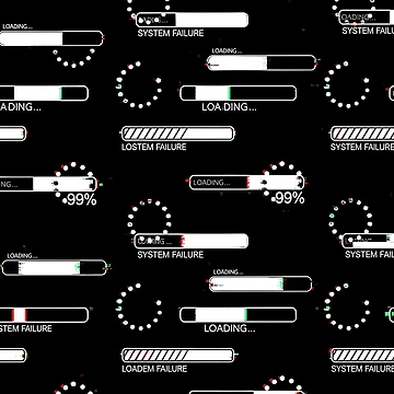 Artwork thumbnail, Loading Forever | System Failure Pattern by DailyVibesMerch